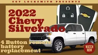 How to replace a 2022 Chevy Silverado 4 Button remote battery