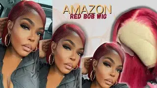 BADDIE ON A BUDGET RED AMAZON BOB WIG | HIRIREMY HAIR
