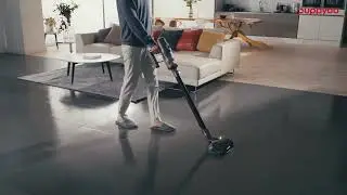 PUPPYOO T12 Plus Rinse вертикальный беспроводной пылесос, сухая и влажная уборка.