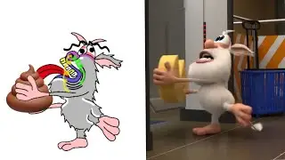 Laugh with Booba Bubble Gum - Supermarket Funny Drawing Meme video| Funny Cartoon compilation P-5😂🤣