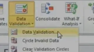 Making drop down list in MS EXCEL