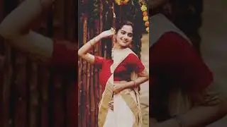 Devika sanjay Onam look #shorts #trending #youtubeshorts #trendingshorts #viral #devu #devikasanjay