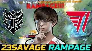 23SAVAGE RAMPAGE IN ESL ONE FALL - T1 VS THUNDER PREDATOR