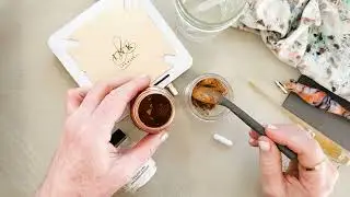 Mixing PearlEx Powdered Pigment for Dip Pen Calligraphy