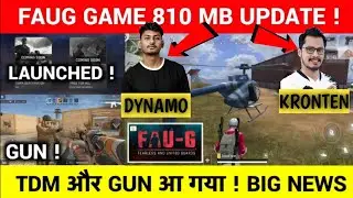 FAUG GAME TDM MODE BIGGEST UPDATE ! | TDM MAP GUNS UPDATE | FAUG UPDATE | DYNAMO,TOTAL GAMING 20M