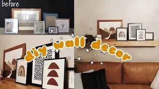 THRIFT FLIP  | DIY WALL ART FROM PINTREST MID CENTURY STYLE DECOR