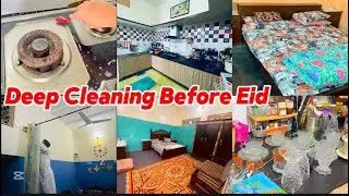🌙 Eid Preparations  Start || Clean With Me 😍Eid Deep Cleaning  house Before Eid 2025 || #cleaning