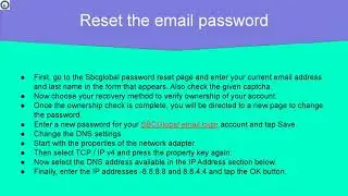 How to Fix Can&rsquo;t Sign in Error in SBCGlobal Email 2  video