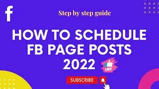How to schedule Facebook page post 2022 | In Hindi | Step by Step
