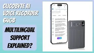 REVIEW (2026): ClicoByte AI Voice Recorder 64GB. Features