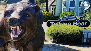 The World Famous Talking Bear Statue | Oakhurst, Ca