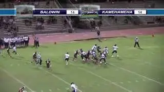 Kamehameha vs Baldwin Football 10/24/2014 (UPDATED WITH AUDIO)