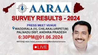 Live: ANDHRA PRADESH ASSEMBLY, TELANGANA LOKSABHA ELECTIONS 2024 AARAA SURVEY RESULTS | Swechatv