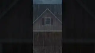 Nice Way To Fall Sleep in 2 Minutes with Heavy Rain & Thunder on roof, Rain Night #cozythunderrain