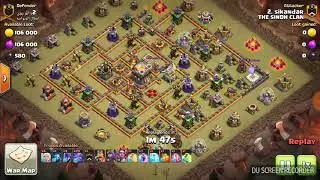 Twon hall 11th clear bowler attack with low level hero's