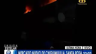 Incendio en el Mercado Nuevo de Chiquimulilla