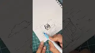 Easy 😍 Page  Corner Design idea ✨️/Miniature #creativesasmitaarts #art #painting #youtubeshorts #sho