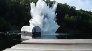 Barge Testing Computers w/ HBX-1 Explosives