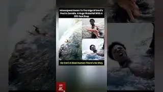 I Show Speed Swam To The Edge Of Devils Pool In Zambia 🤔🙄😱 #shorts #latestnews #ishowspeed #viral