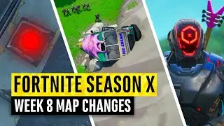 Fortnite | All Season X Map Updates and Hidden Secrets! WEEK 8