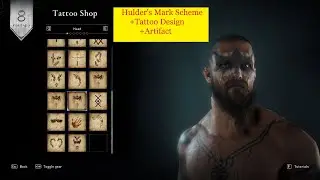 Assassin's Creed Valhalla: Ledecestrescire: Repton - Hulder's Mark Scheme(+Tattoo Design +Artifact)