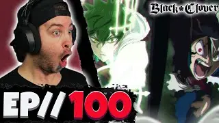 ASTA & YUNO VS LICHT!! // Black Clover Episode 100 REACTION  - Anime Reaction