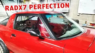 Восстановление нержавеющей отделки окон на RADX7 - RX7 1979 года