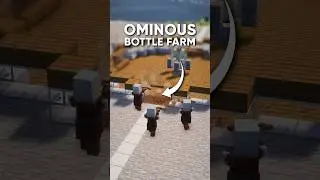 Minecraft Tutorial | Ominous Bottle Farm ✅ #shorts #minecraft