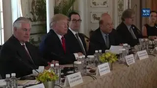 President Trump Leads Meeting with President Xi of China