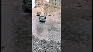 Thar water crossing in Ladakh #thar #offroad #4x4 #ladakh #adventure #vlog #trending #watercrossing