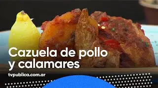 Cazuela de calamares y pollo - Cocineras y Cocineros Argentinos