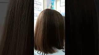 rebond with velvet ash blonde hair color and Botox treatment 💜