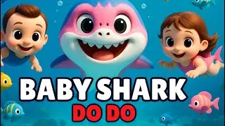 Baby Shark Do Do Do | Fun Kids Dance Rhyme & Early Learning Music Song | Baby Bubbles