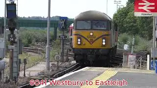 69001 Dragging 66015 66792 70815 Eastleigh station 4th July 2025