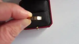 VEND&Ocirc;ME LOUIS CARTIER WEDDING BAND unboxing!