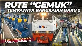 RUTE ANAK EMAS JOGJA - JAKARTA ‼️ BANYAK RANGKAIAN BARU DISINI !! Trip Kereta Api Senja Utama Solo