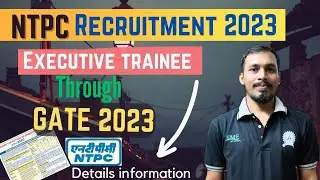 NTPC Recruitment Through GATE 2023 || Details information|| #gate2023 #ntpc #gatetalk