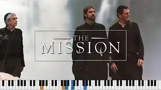 MORRICONE - Falls, The Mission | Solo piano with sheet music, easy piano tutorial