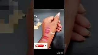 MAC lipstick swatches on dusky skin tone #shorts #shortsvideo #youtubeshorts  #maclipstickswatches