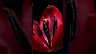 Red Tulip Blooming Timelapse  Symbol of Perfect Love