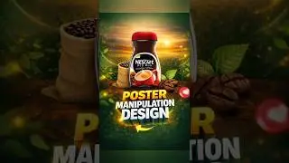 Poster Design in Photoshop | #photoshoptutorial #nescafe