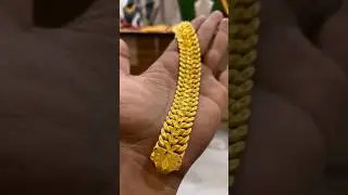 30 Gram Men's 22kt pure Gold Bracelet Design | #gold #bracelet #shorts