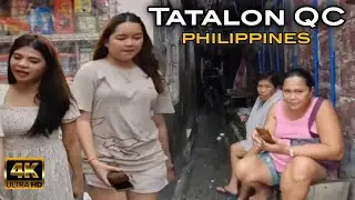 UNSEEN NARROW ALLEY in BRGY TATALON | UNBELIEVABLE WALK at QUEZON CITY PHILIPPINES [4K] 🇵🇭