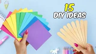 15 Easy craft ideas / Paper crafts / DIY gift ideas / How to make / School projects / Innova crafts