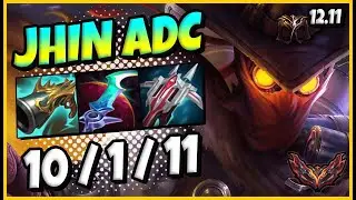 Jhin ADC vs Ezreal [ TripleKill ] KR Grandmaster Patch 12.11 / Season 12 [ 10 / 1 / 11 ] 🥇