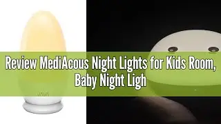 Review MediAcous Night Lights for Kids Room, Baby Night Light with Stable Charging Pad, Dimmable Kid