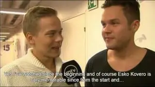 Boys win TV stars of the year award + Interview at Salatut Elämät 15th birthday