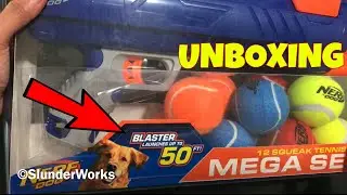 #UNBOXING NERF Dog Tennis Ball Blaster Dog Toy