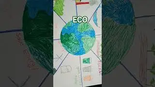 ECO - school poster made by my son#eco #gogreen #shorts #youtubeshorts #ecoworld #ecofamily #reels