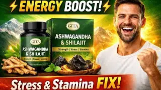 Ashwagandha + Shilajit Kit energy boost stress & stamina FIX! shilajit benefits for men